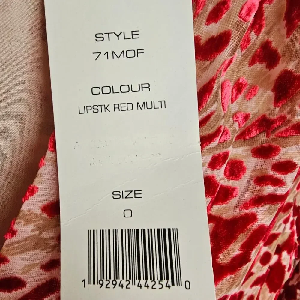 French Connection Womens Velvet Adelma Devore Leopard Mini Dress Size 0 Mob Wife